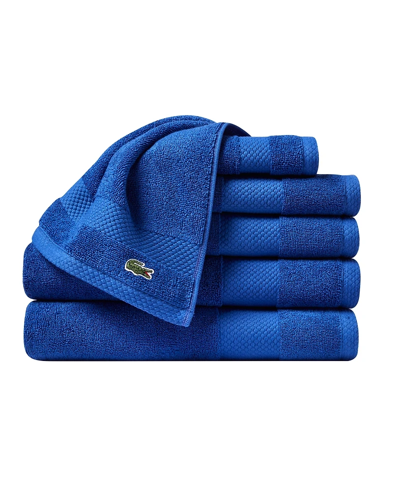 Lacoste Home Heritage Anti-Microbial Supima Cotton 6 Piece Bath Towel Set