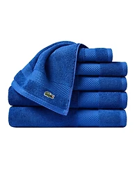 Lacoste Home Heritage Anti-Microbial Supima Cotton 6 Piece Bath Towel Set