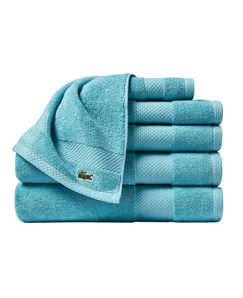 Lacoste Home Heritage Anti-Microbial Supima Cotton 6 Piece Bath Towel Set