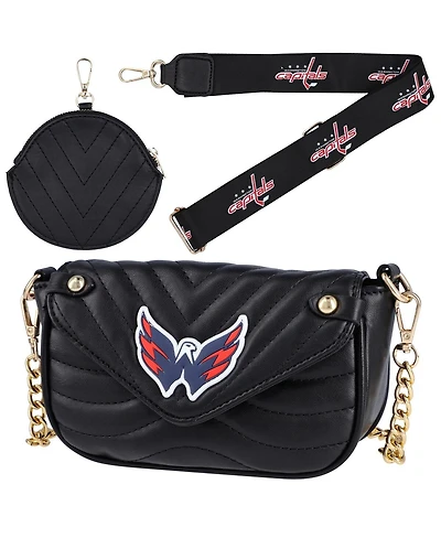 Women's Cuce Washington Capitals Leather Strap Bag