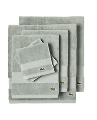 Lacoste Home Heritage Anti-Microbial Supima Cotton 6 Piece Bath Towel Set