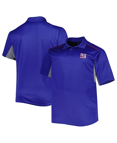 Men's Royal New York Giants Big and Tall Team Color Polo Shirt