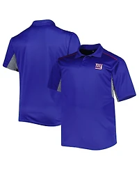 Men's Royal New York Giants Big and Tall Team Color Polo Shirt