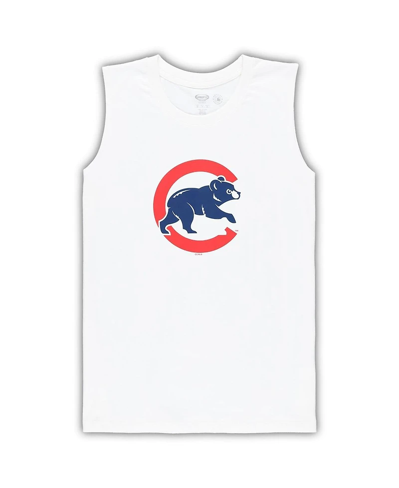 Women's Concepts Sport White, Royal Chicago Cubs Plus Tank Top and Shorts Sleep Set