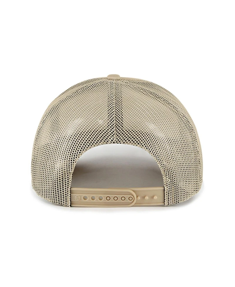 Men's '47 Brand Khaki Virginia Cavaliers Foam Front Mesh Trucker Snapback Hat