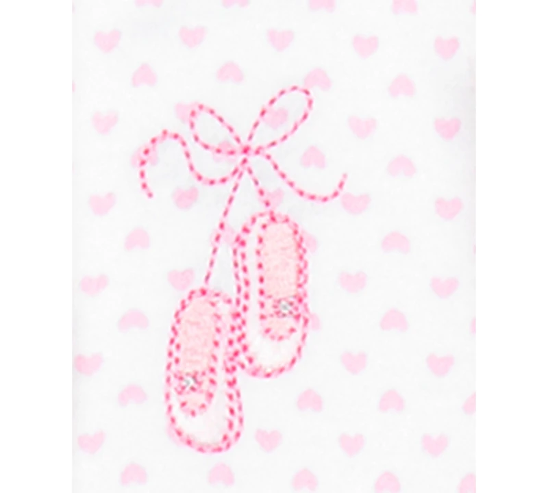 Little Me Baby Girls Ballerina Coverall with Matching Hat, 2 Piece Set