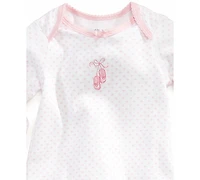 Little Me Baby Girls Ballet Hearts Gown and Beanie Set