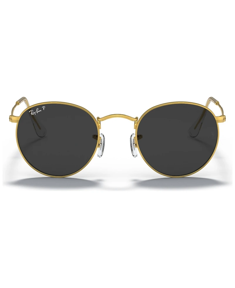 Ray-Ban Men's Polarized Sunglasses, Round Metal