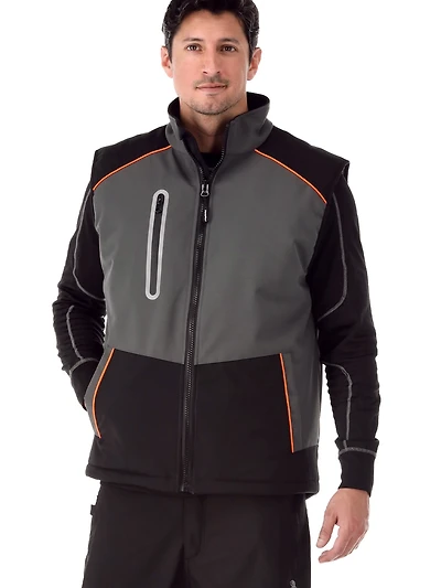 RefrigiWear Men's PolarForce Vest Insulated Winter Vest, Lightweight Cold-Weather Layer