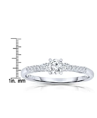 Sterling Silver Cubic Zirconia Statement Ring