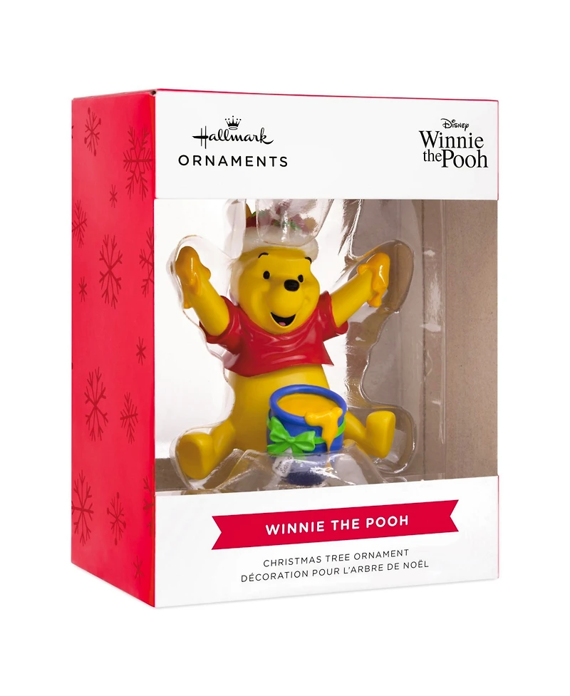 Hallmark Disney Santa Winnie the Pooh with Honey Pot Ornament