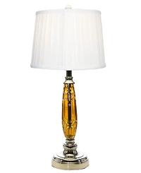 Dale Tiffany Glossy Amber Lead Crystal Table Lamp