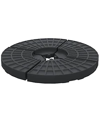 Outsunny Patio Umbrella Base, 4 Pieces Outdoor Umbrella Weights,