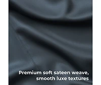 Cariloha Resort 4-Piece Sateen Sheet Set |Coconut Milk | Cal King Viscose Material Thermal-Regulating, Extra Soft Cooling Sheets