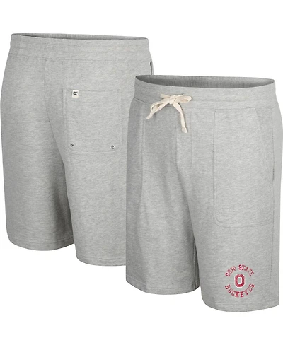 Men's Colosseum Heather Gray Ohio State Buckeyes Love To Hear This Terry Shorts