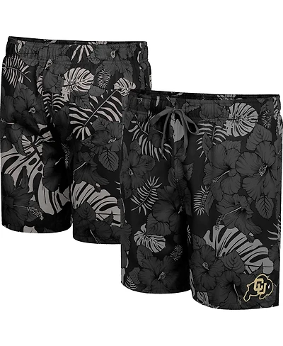 Men's Colosseum Black Colorado Buffaloes The Dude Swim Shorts
