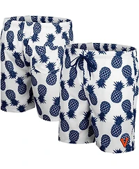 Men's Colosseum White Virginia Cavaliers Pineapples Swim Shorts