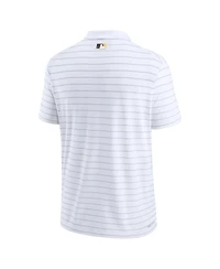 Men's Nike White San Diego Padres Authentic Collection Victory Striped Performance Polo Shirt