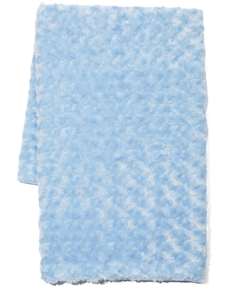 Tendertyme Baby Boys Curly Plush Blanket With Nunu, 2 Piece Set