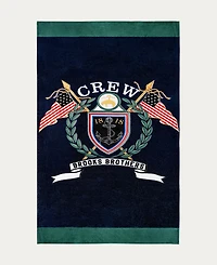 Brooks Brothers Logo Crest Turkish Cotton Beach Towel, 37" x 71"