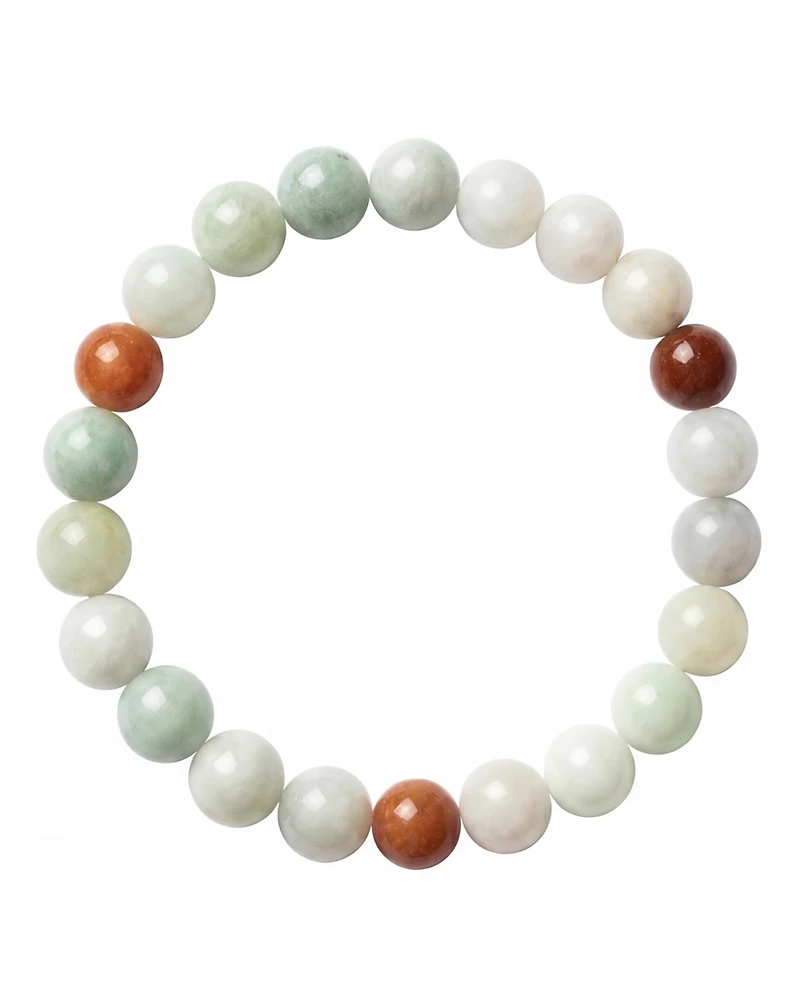 Pea — Beaded jade bracelet