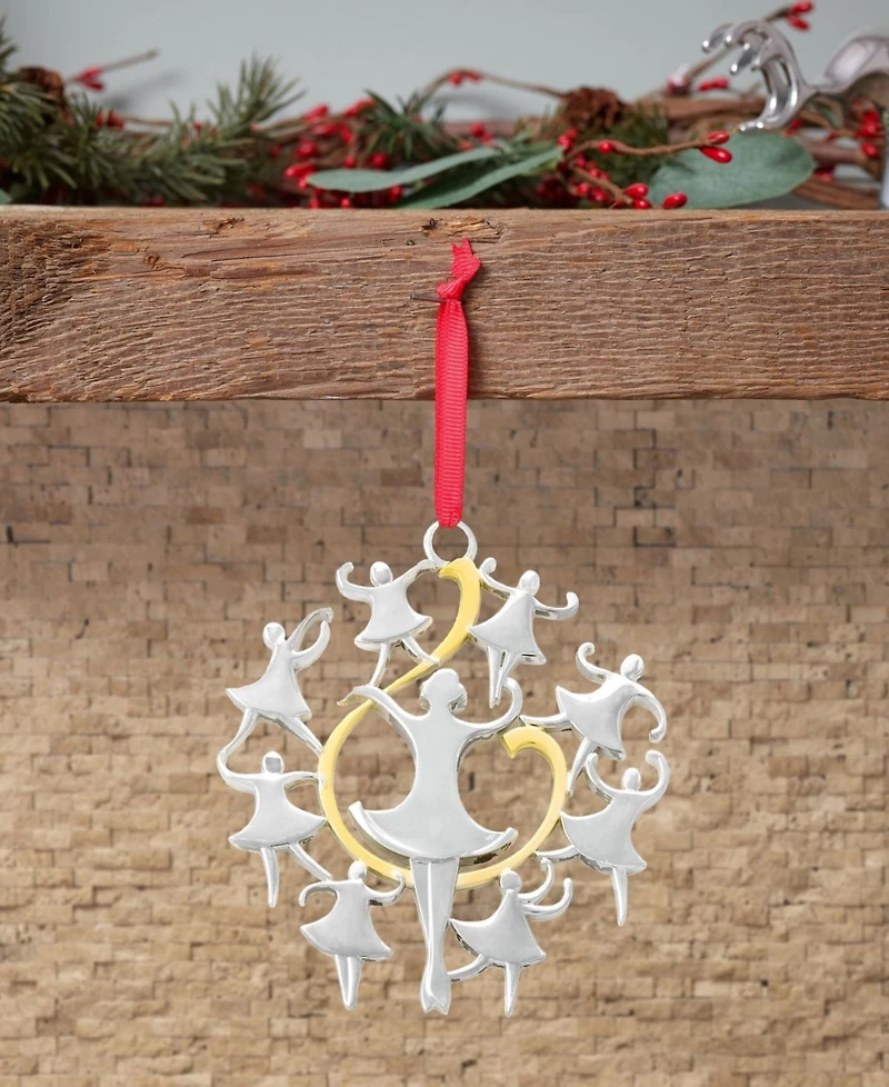 Nambe Twelve Days of Christmas Ornament, 9 Ladies Dancing