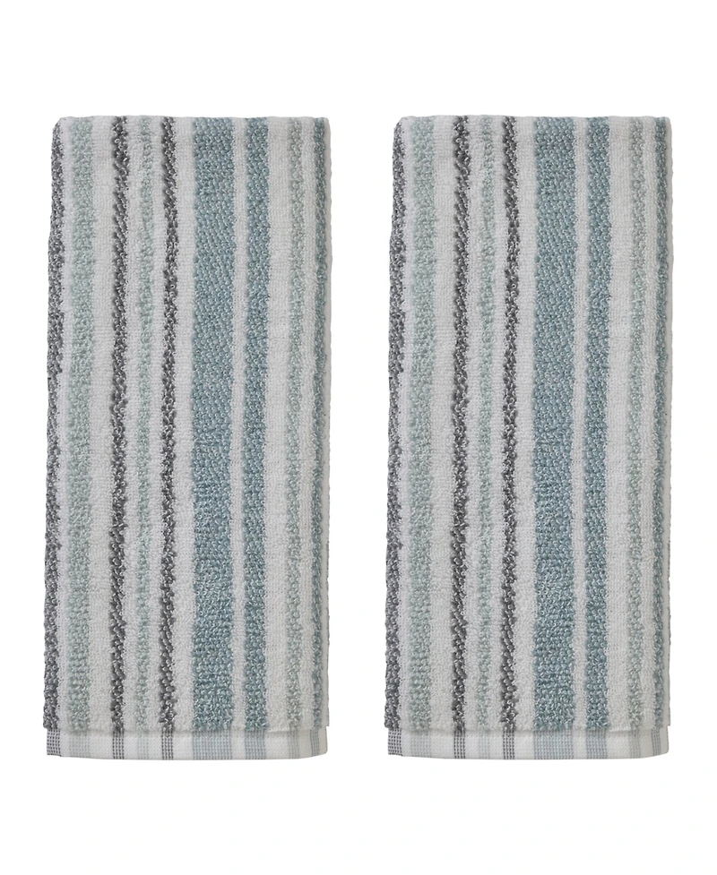 Skl Home Farmhouse Stripe Cotton 2 Piece Hand Towel Set, 26" x 16"