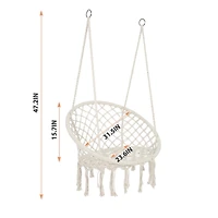 Streamdale Furniture Macrame Hammock Swing Chair (330 lbs)