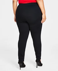 I.n.c. International Concepts Plus Skinny Pull-On Ponte Pants, Created for Macy's