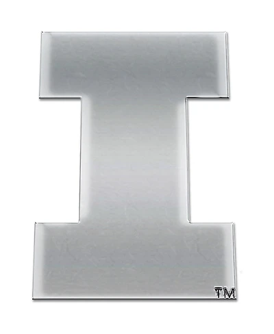 Wincraft Illinois Fighting Illini Free-Form Chrome Auto Emblem Decal