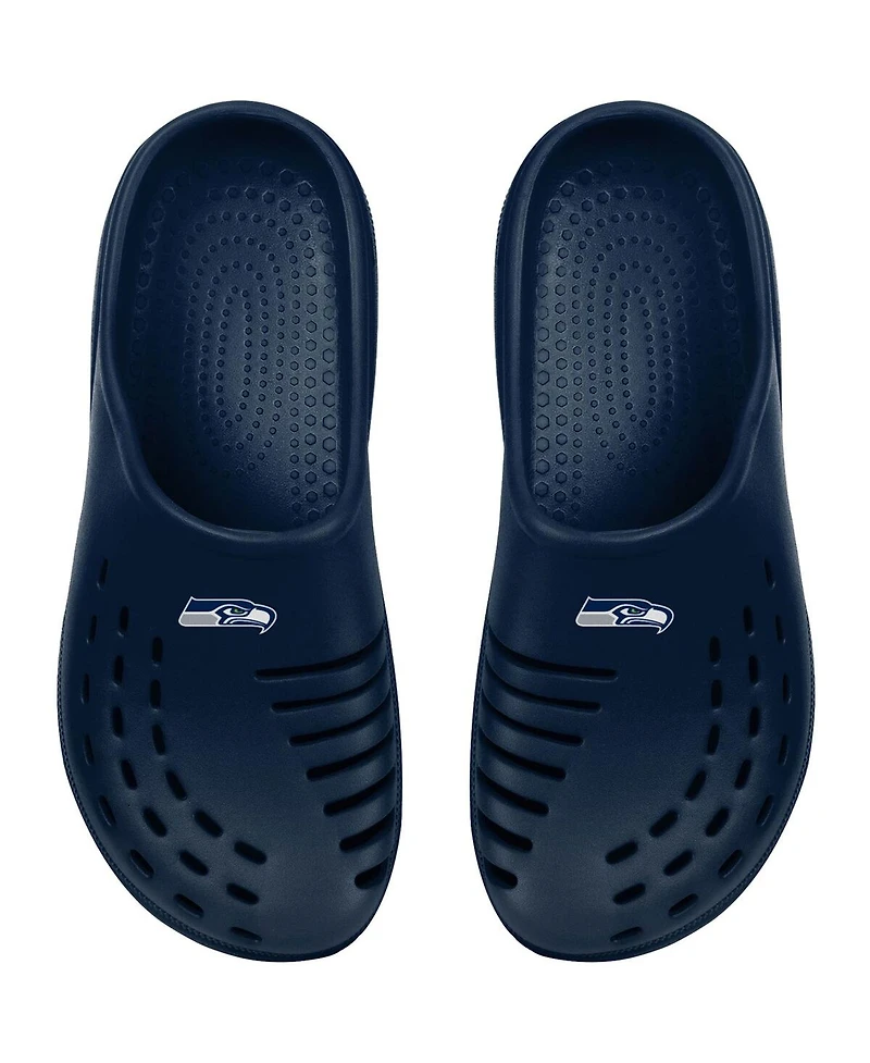 Youth Boys and Girls Foco College Navy Seattle Seahawks Sunny Day Clogs