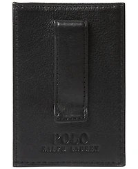 Polo Ralph Lauren Men's Pebbled Leather Card Case & Money Clip
