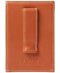 Polo Ralph Lauren Men's Burnished Leather Card Case & Money Clip