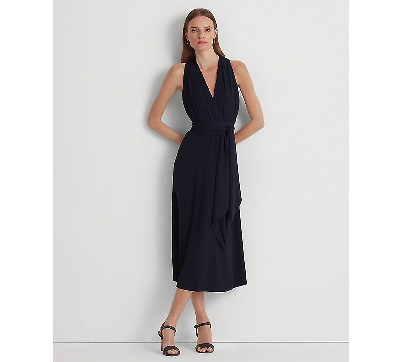 Lauren Ralph Women's Georgette Halter Cocktail Dress