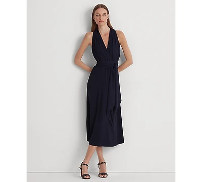 Lauren Ralph Women's Georgette Halter Cocktail Dress