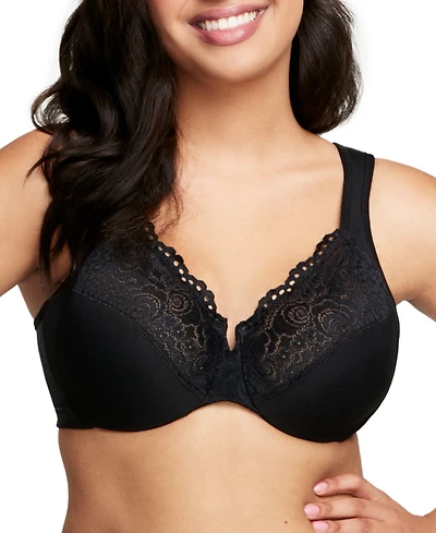 Women's Full Figure Plus Wonderwire Back Close Bra 1240