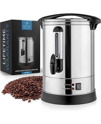 Premium Stainless Steel LargeCommercial Coffee Urn (50 Cup)