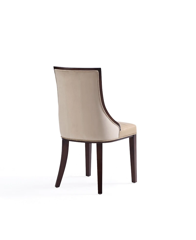 Manhattan Comfort Fifth Avenue 2-Piece Leatherette Upholstered Dining Chair Set
