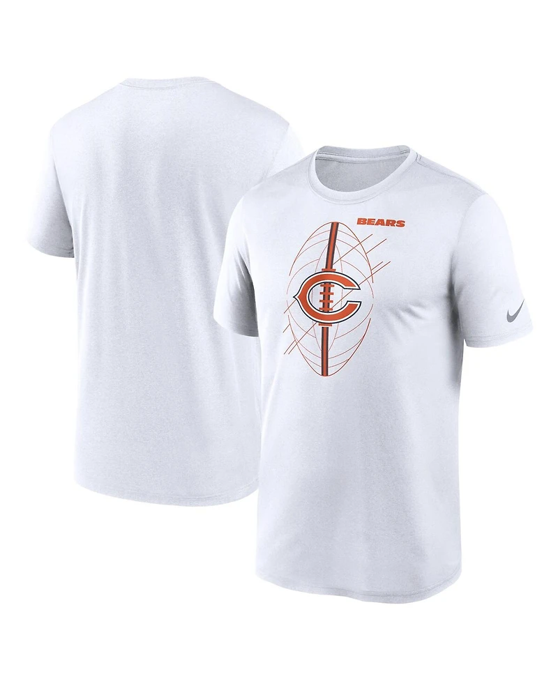 Men's Nike White Chicago Bears Legend Icon Performance T-shirt