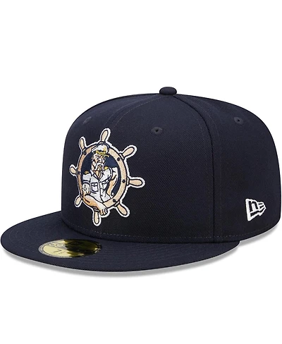 Men's New Era Navy Lake County Captains Marvel x Minor League 59FIFTY Fitted Hat