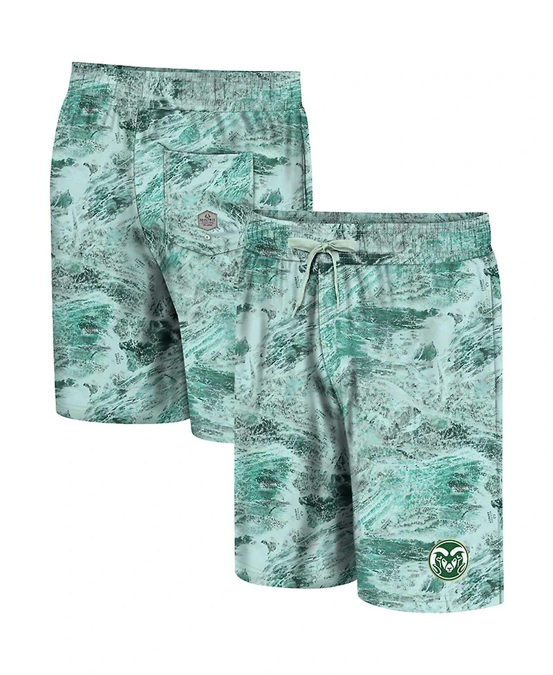 Men's Colosseum Green Colorado State Rams Realtree Aspect Ohana Swim Shorts