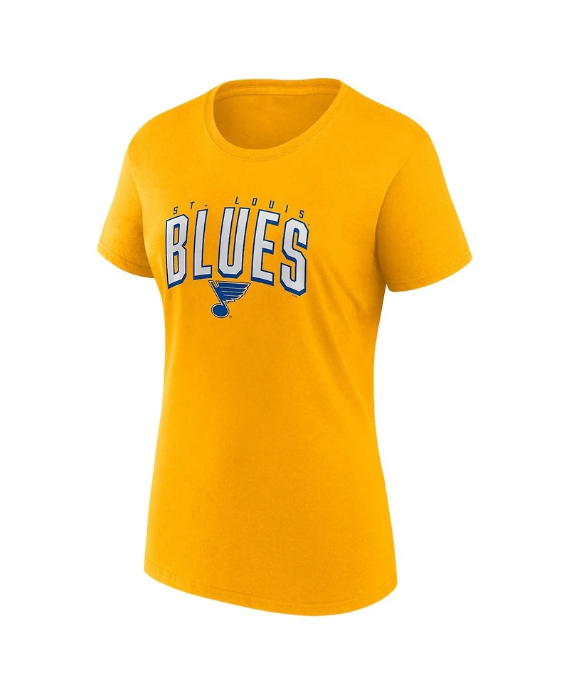 Women's Fanatics Blue, Gold St. Louis Blues Two-Pack Fan T-shirt Set