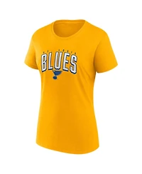Women's Fanatics Blue, Gold St. Louis Blues Two-Pack Fan T-shirt Set