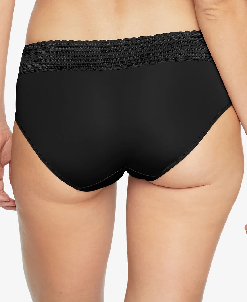 Warners No Pinching, Problems Dig-Free Comfort Waist with Lace Microfiber Hipster 5609J