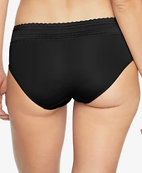 Warners No Pinching, Problems Dig-Free Comfort Waist with Lace Microfiber Hipster 5609J