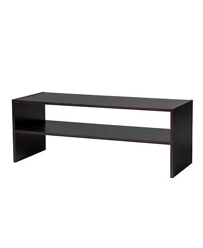 3 Pcs Stackable Shoe Rack 31-Inch Horizontal Organizer 2-tier StorageShelf