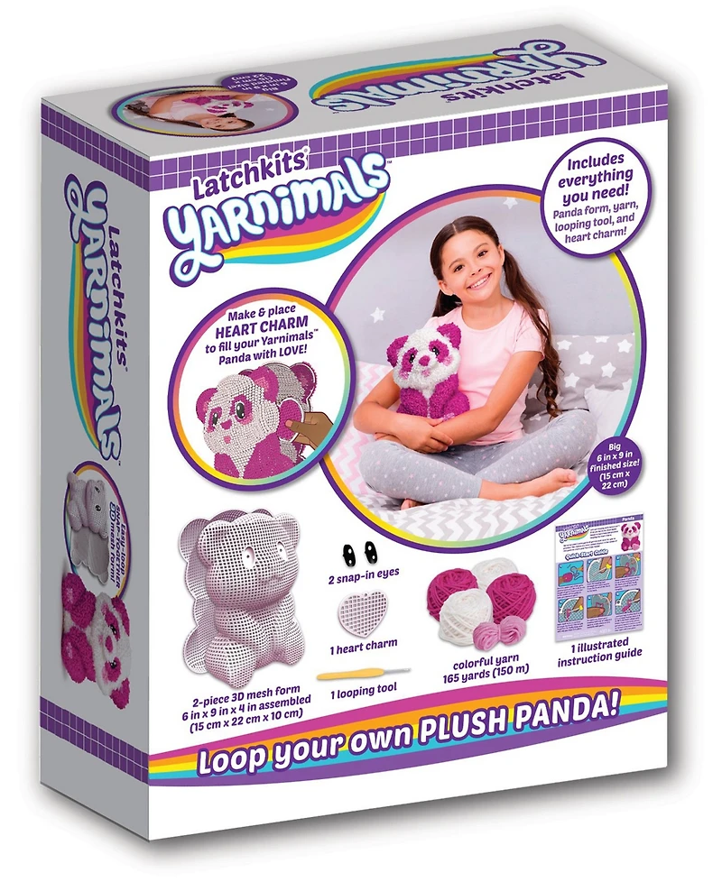 Playmonster LatchSets Yarnimals Panda Toy