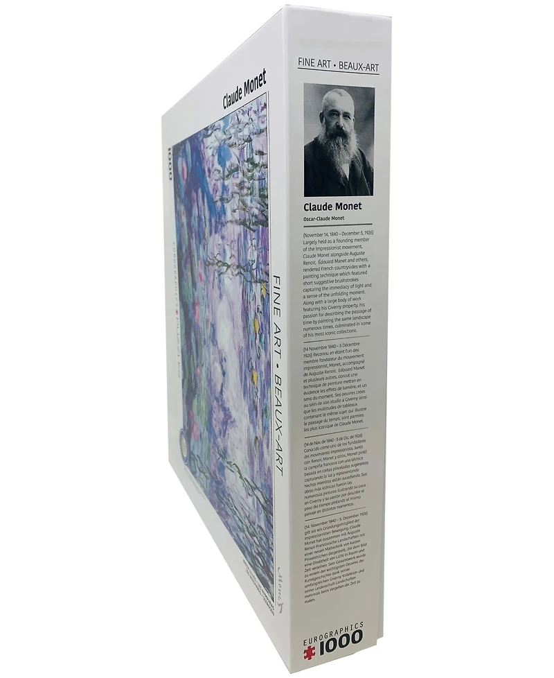 Eurographics Incorporated Claude Monet Water Lilies Jigsaw Puzzle, 1000 Pieces