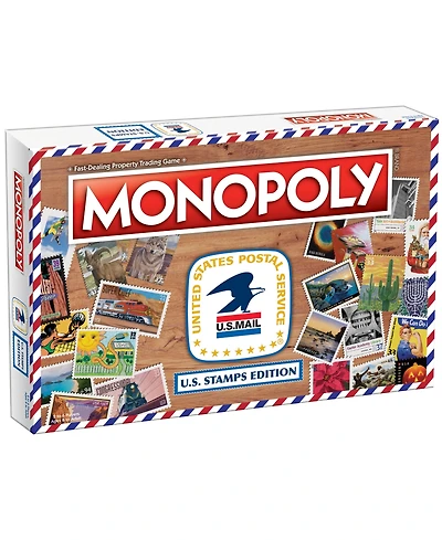 Usaopoly Monopoly Game U.s. Stamps Edition