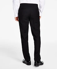 Alfani Men's Slim-Fit Stretch Black Tuxedo Pants, Created for Macy's